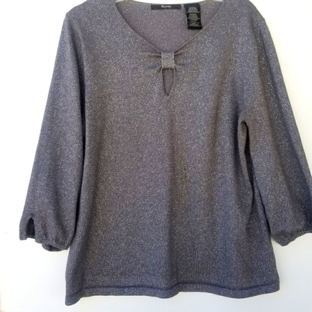 Ramsey Sparkly Metallic Top. Size XL